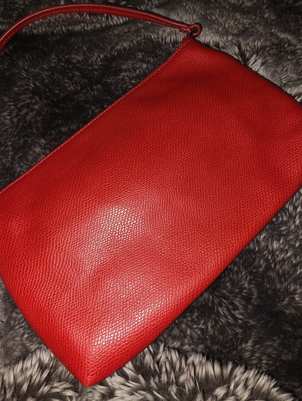 Coach Red Leather Wristlet Shoulder Bag - Picture 3 of 6